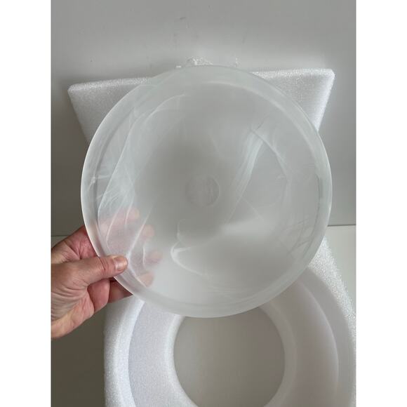 White Glass Shades for Floor Lamp Elegant Cover Light Fixture - Picture 7 of 10